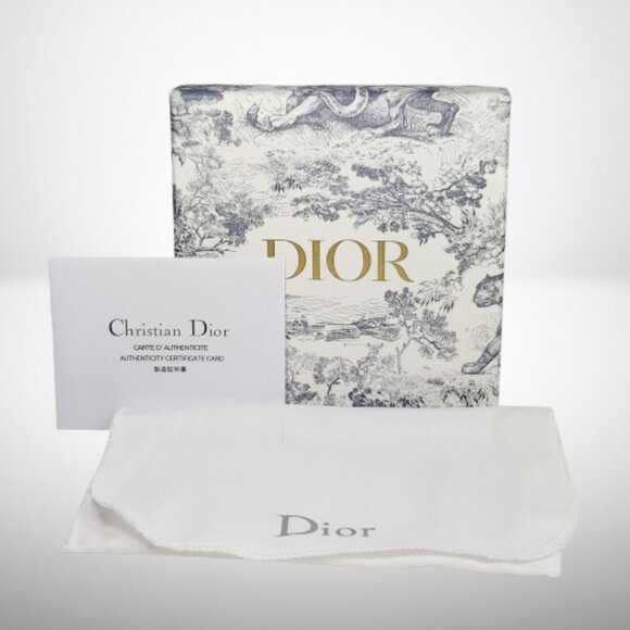 Dior Small 30 Montaigne Voyageur Coin Purse in Blue Dior Oblique Jacquard - Picture 8 of 8